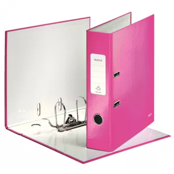 Leitz Dossiê 180° WOW POB/laminado A4/80 mm, A4, Cartão, Rosa, 600 folhas, 80 g/m², 8 cm