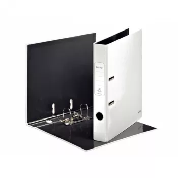 Leitz Dossiê de alavanca 180° WOW POB/laminado A4/50mm, A4, Cartão, Branco, 350 folhas, 5 cm, 52 mm