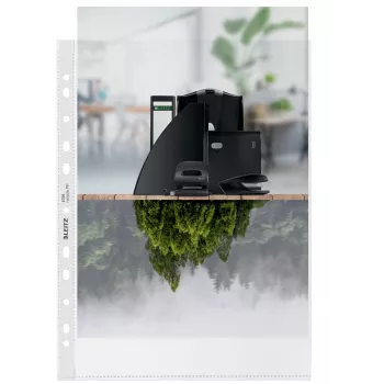 Leitz Bolsa Recycle A4, 210 x 297 mm (A4), Transparente, Polipropileno (PP), Vertical, 0,1 mm, 230 mm
