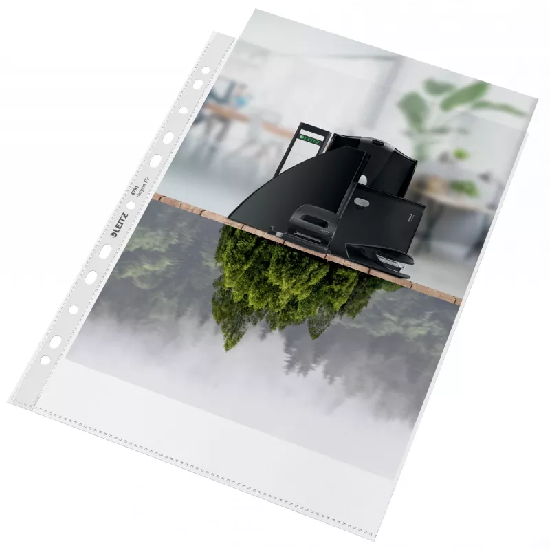 Leitz Bolsa Recycle A4, 210 x 297 mm (A4), Transparente, Polipropileno (PP), Vertical, 0,1 mm, 230 mm