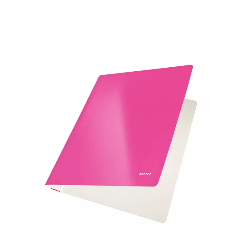 Leitz Pasta de arquivo plana Cartão/Tábua WOW A4, A4, Cartão, Metálico, Rosa, 250 folhas, 240 mm, 3 mm