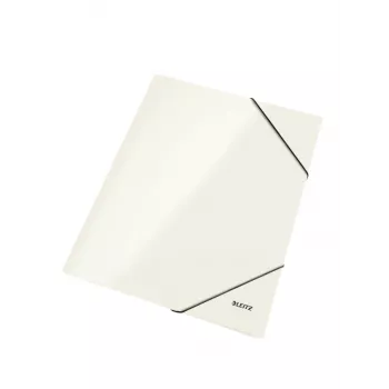 Leitz Pasta de 3 abas WOW Cartão/POB A4, A4, Polipropileno (PP), Metálico, Branco, 250 folhas, 241 mm, 5 mm