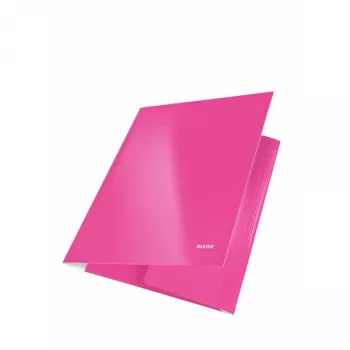 Leitz Pasta de 3 abas WOW Cartão/POB A4, A4, Polipropileno (PP), Rosa, 250 folhas, 80 g/m², Papel