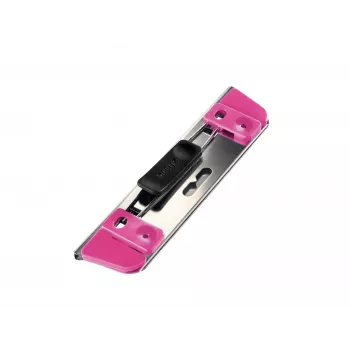 Leitz Perfurador Active WOW para LAF's, 2 folhas, Metálico, Rosa, Plástico, Aço inoxidável, 8 cm, 5,5 mm, 30 g