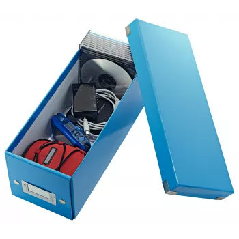 Leitz Click & Store WOW caixa de armazenamento de CD, azul, cartão, 143 mm, 352 mm, 136 mm, 440 g