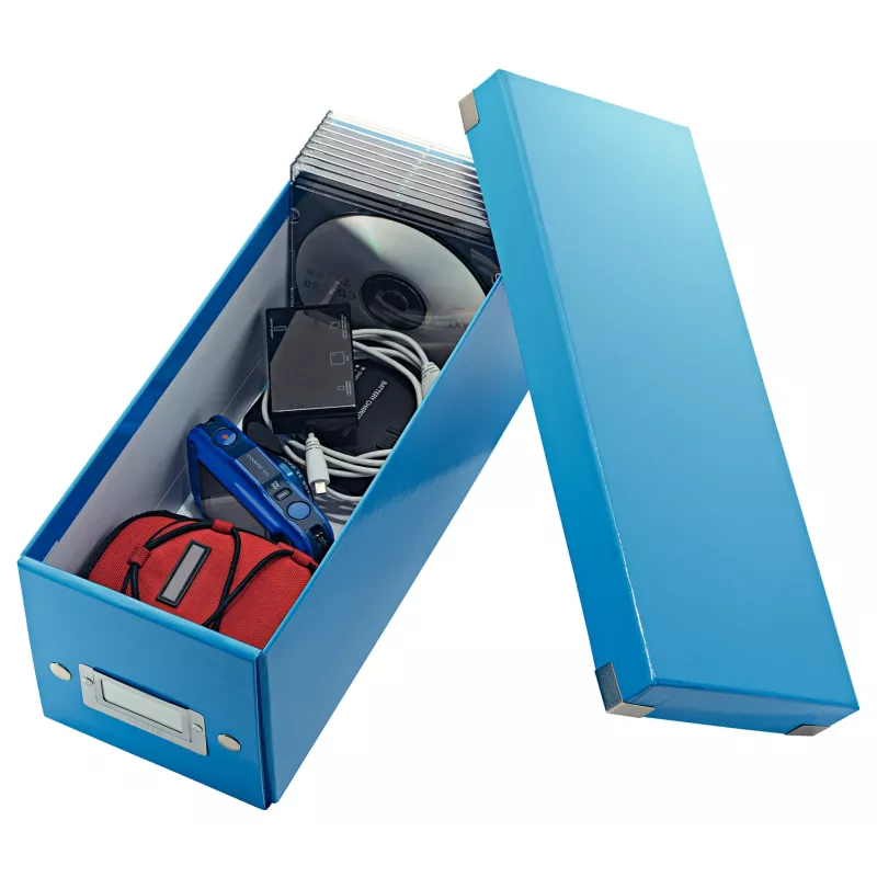Leitz Click & Store WOW caixa de armazenamento de CD, azul, cartão, 143 mm, 352 mm, 136 mm, 440 g