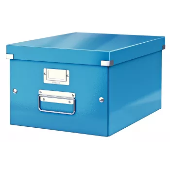 Leitz Click & Store WOW caixa de armazenamento média, azul, cartão, 16,7 L, 281 mm, 200 mm, 265 x 335 x 188 mm