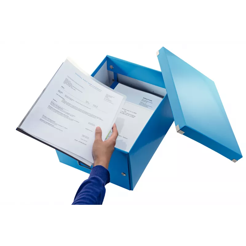 Leitz Click & Store WOW caixa de armazenamento média, azul, cartão, 16,7 L, 281 mm, 200 mm, 265 x 335 x 188 mm