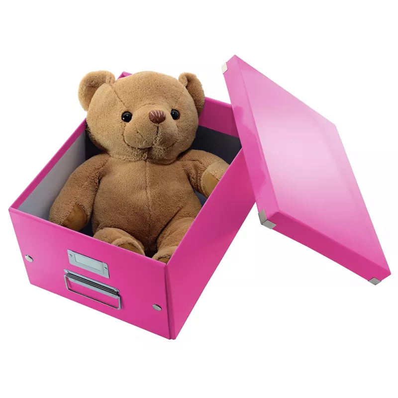 Leitz Click & Store WOW caixa de armazenamento média, rosa, cartão, 16,7 L, 281 mm, 200 mm, 265 x 335 x 188 mm