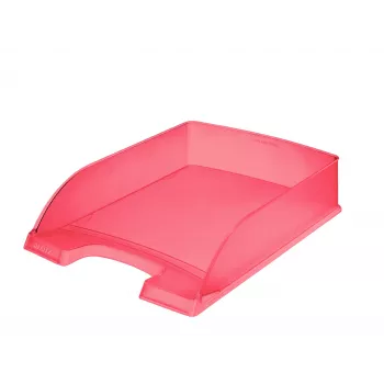 Leitz cesta de correspondência Standard Plus Frosty Standard, plástico, vermelho, A4, 255 x 357 x 70 mm, 270 g