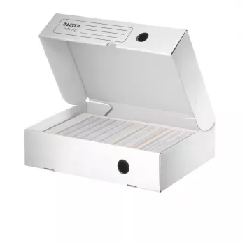 Leitz Infinity caixa de arquivo FSC® horizontal 80 mm, branco, A4, 190 g, 255 x 330 x 80 mm