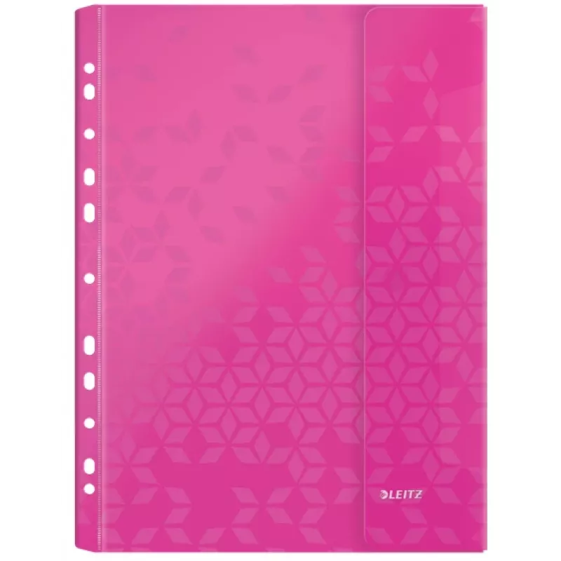 Leitz pasta com aba WOW A4 PP cores sortidas, A4, cores sortidas, polipropileno (PP), 0,2 mm, 235 mm, 4 mm