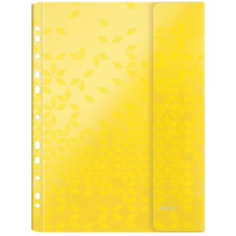 Leitz pasta com aba WOW A4 PP cores sortidas, A4, cores sortidas, polipropileno (PP), 0,2 mm, 235 mm, 4 mm