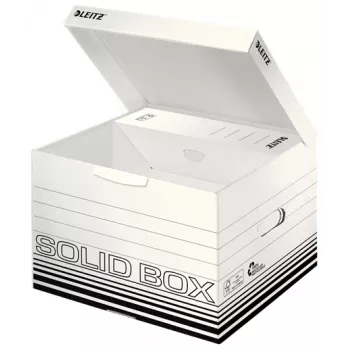 Leitz 61180001 Caixa de arquivo em cartão preto, branco