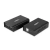 Lindy 100 m Extensor USB 2.0 Cat.6 de 2 portas, transmissor e recetor AV, 100 m, com fios, preto