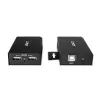 Lindy 100 m Extensor USB 2.0 Cat.6 de 2 portas, transmissor e recetor AV, 100 m, com fios, preto