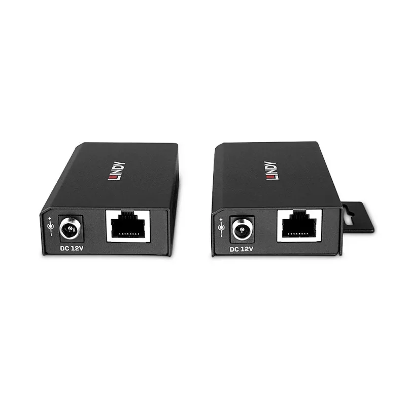 Lindy 100 m Extensor USB 2.0 Cat.6 de 2 portas, transmissor e recetor AV, 100 m, com fios, preto