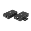 Lindy 100 m Extensor USB 2.0 Cat.6 de 2 portas, transmissor e recetor AV, 100 m, com fios, preto