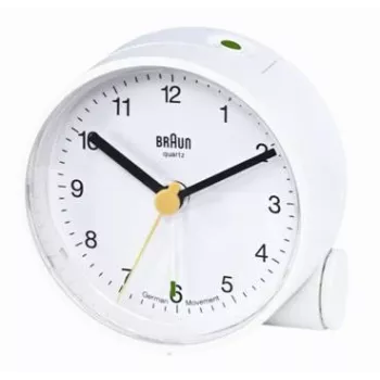 Braun BNC 001 Despertador de quartzo branco