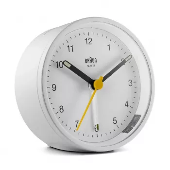 Braun BC12W Despertador de quartzo branco