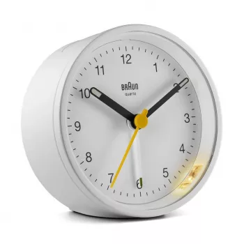 Braun BC12W Despertador de quartzo branco