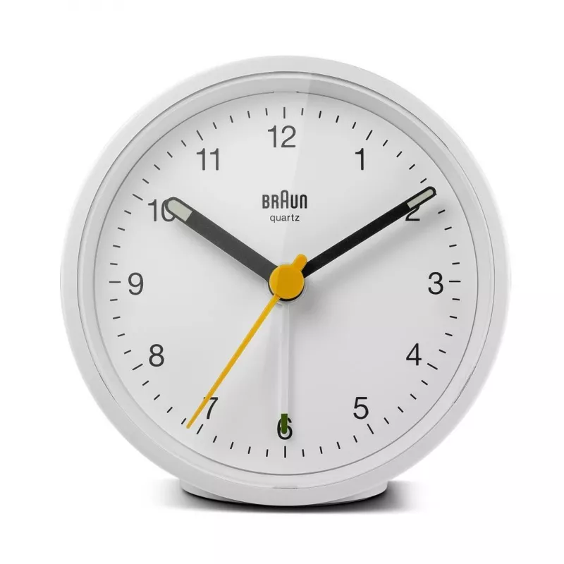 Braun BC12W Despertador de quartzo branco