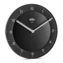 Braun BC 06 B Relógio de parede de quartzo analógico preto relógio de quartzo redondo preto