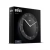 Braun BC 06 B Relógio de parede de quartzo analógico preto relógio de quartzo redondo preto