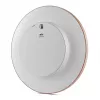 Relógio de parede BRAUN BC 17 PW DCF — relógio de rádio DCF analógico, rosa e branco
