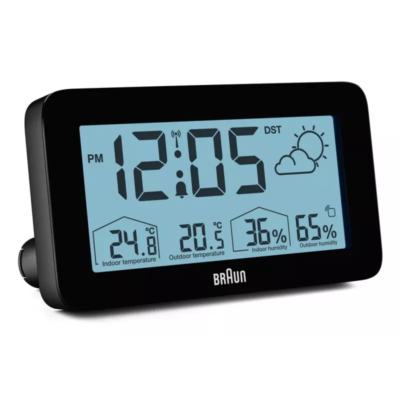 Braun BC13BP-DCF Despertador digital preto