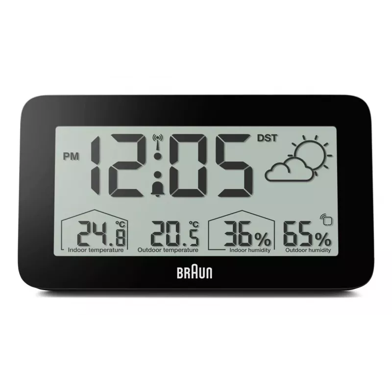 Braun BC13BP-DCF Despertador digital preto