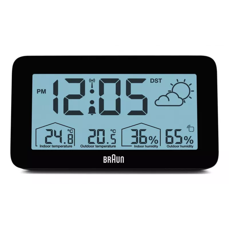 Braun BC13BP-DCF Despertador digital preto