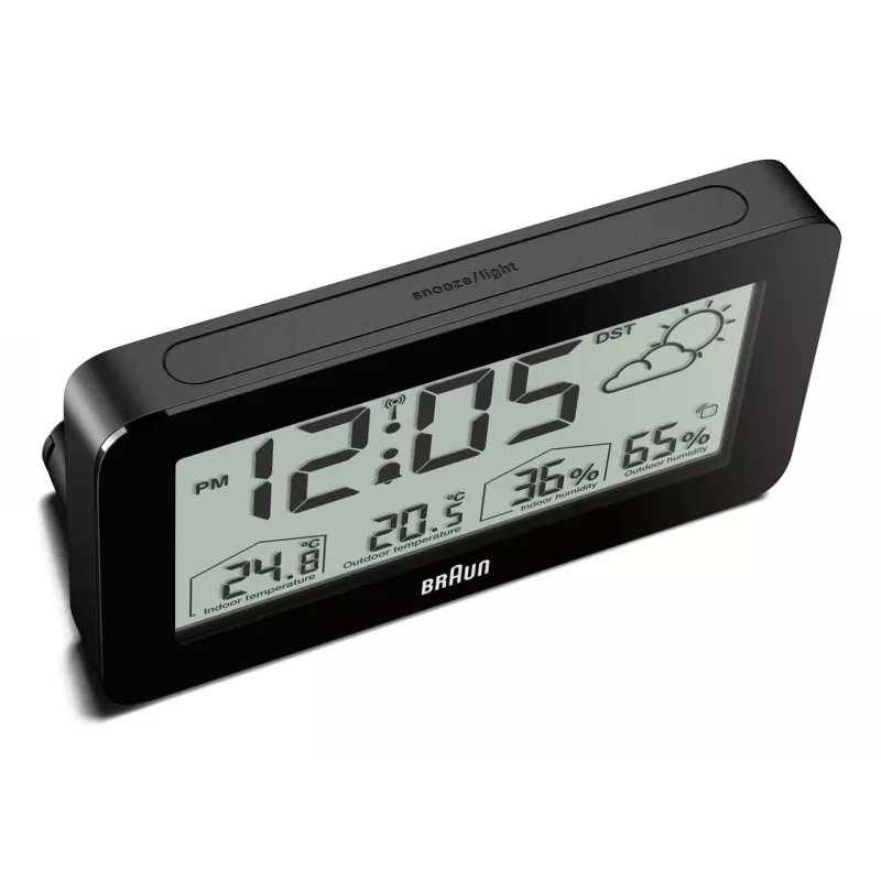 Braun BC13BP-DCF Despertador digital preto