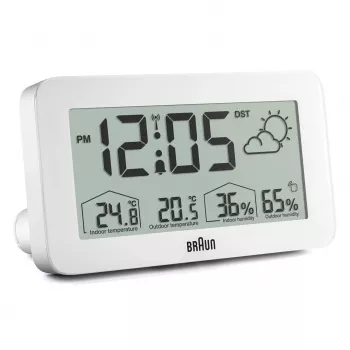 Braun BC13WP-DCF Despertador digital branco