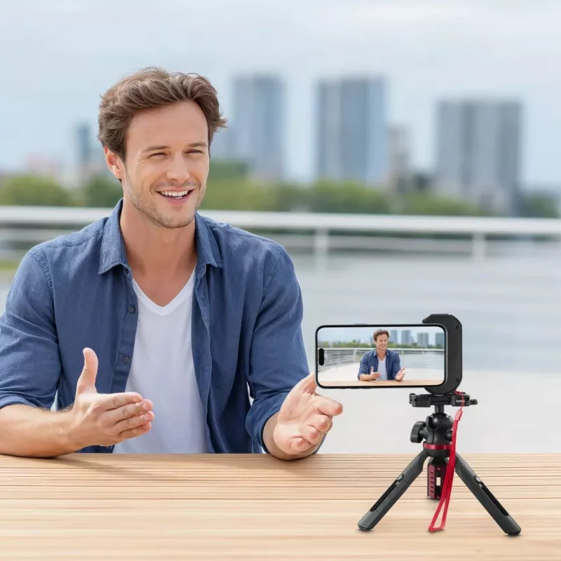 Grip HAMA MagGrip Grip — pega magnética para smartphone, plástico, preto, 130×50×100 mm