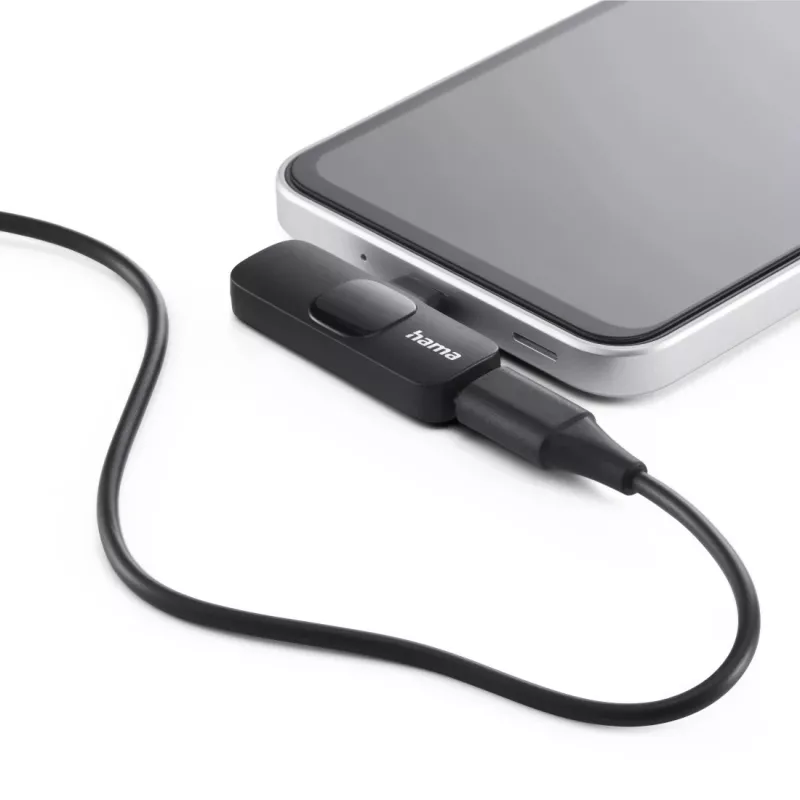 Hama Microfone de lapela sem fios inteligente preto