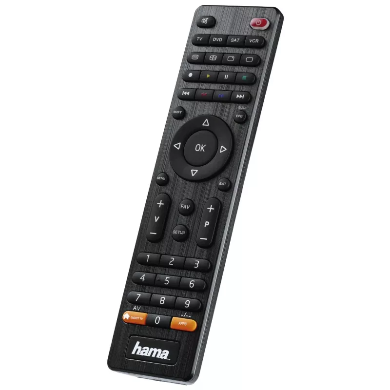 Hama 00012306 Comando IR sem fios DVD/Blu-ray, STB, TV, VCR Botões