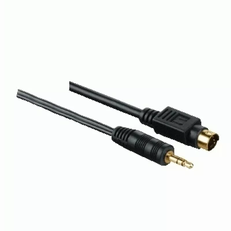 Hama Cabo universal de ligação PC-TV, 5,0 m 5 m S-Video (4 pinos) + 3,5 mm SCART (21 pinos) preto