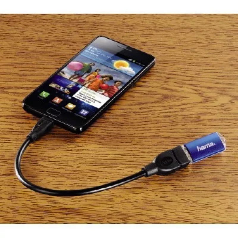 Hama Cabo adaptador USB 2.0 Cabo USB 0,15 m USB A Micro-USB B Preto