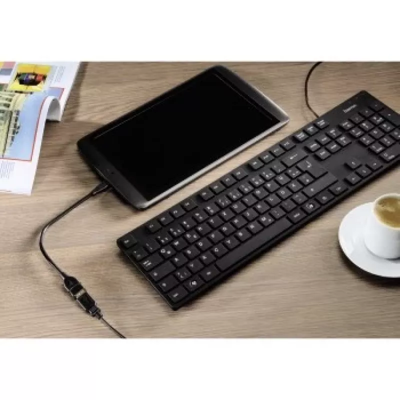 Hama Cabo adaptador USB 2.0 Cabo USB 0,15 m USB A Micro-USB B Preto