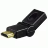 Hama Adaptador compacto ficha HDMI - conector fêmea HDMI, articulável, preto
