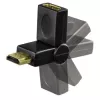 Hama Adaptador compacto ficha HDMI - conector fêmea HDMI, articulável, preto