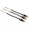 Hama Cabo YUV ProClass, 3 RCA - 3 RCA, metal, 1,5 m Cabo de vídeo componente (YPbPr) 3 x RCA preto