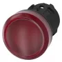 Siemens 3SU1001-6AA20-0AA0 luz de alarme vermelha