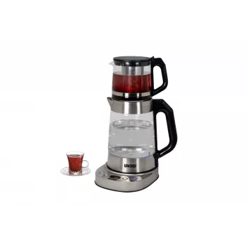 Unold 18215 Samovar Selin chaleira elétrica 1,7 L 1800 W aço inoxidável