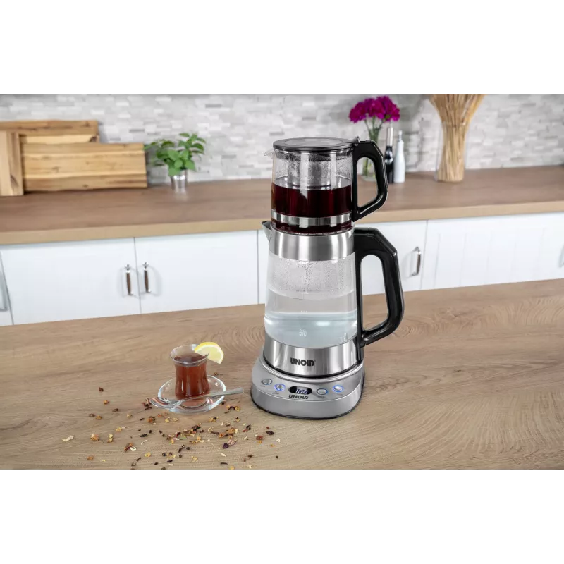 Unold 18215 Samovar Selin chaleira elétrica 1,7 L 1800 W aço inoxidável
