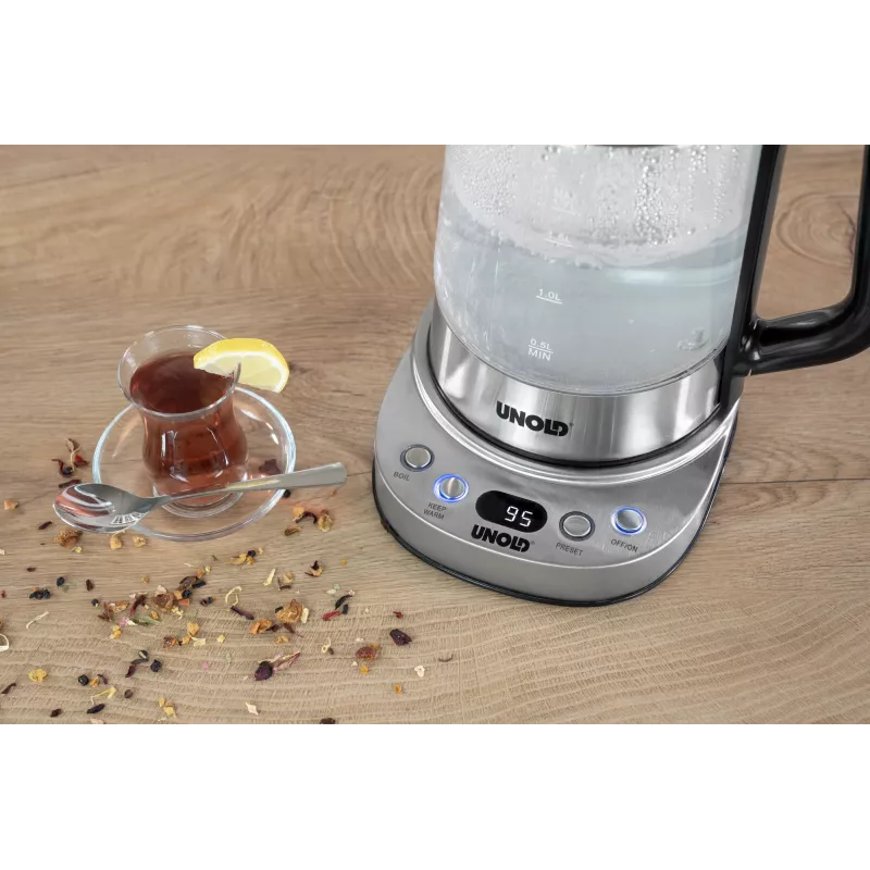 Unold 18215 Samovar Selin chaleira elétrica 1,7 L 1800 W aço inoxidável