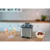 Unold máquina de gelados Gelato 1,5 L, máquina de gelados tradicional, 1,5 L, 1 tigela, preto, aço inoxidável, 30 min, LCD