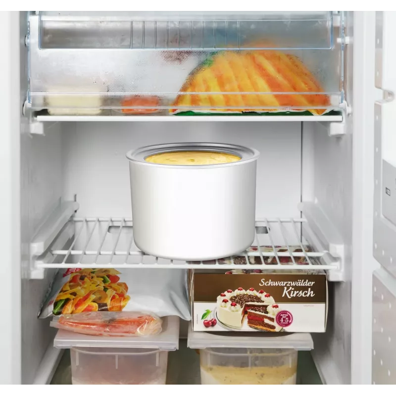 Unold máquina de gelados Gelato 1,5 L, máquina de gelados tradicional, 1,5 L, 1 tigela, preto, aço inoxidável, 30 min, LCD