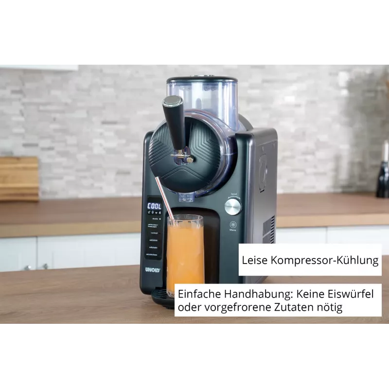Unold 48956 Sofie 2in1 máquina de raspadinhas e gelado mole, preto